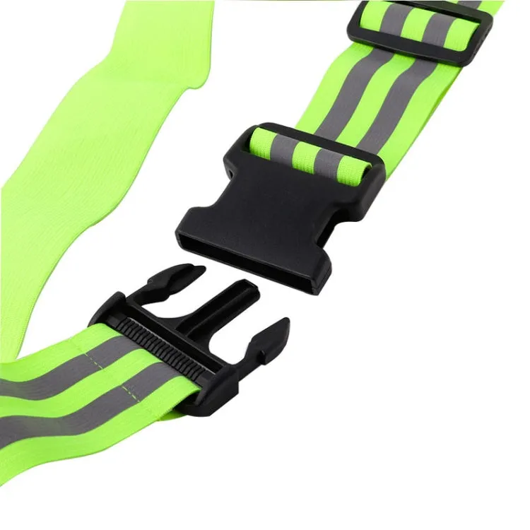 Outdoor Adjustable Night Running And Cycling Reflective Waistband, Specification: 5cm Width(Blue)