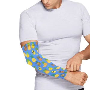 Pineapples Blue Weather Protection Arm Sleeves (FWS)