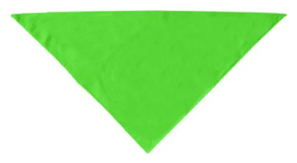 Plain Bandana Lime Green Small