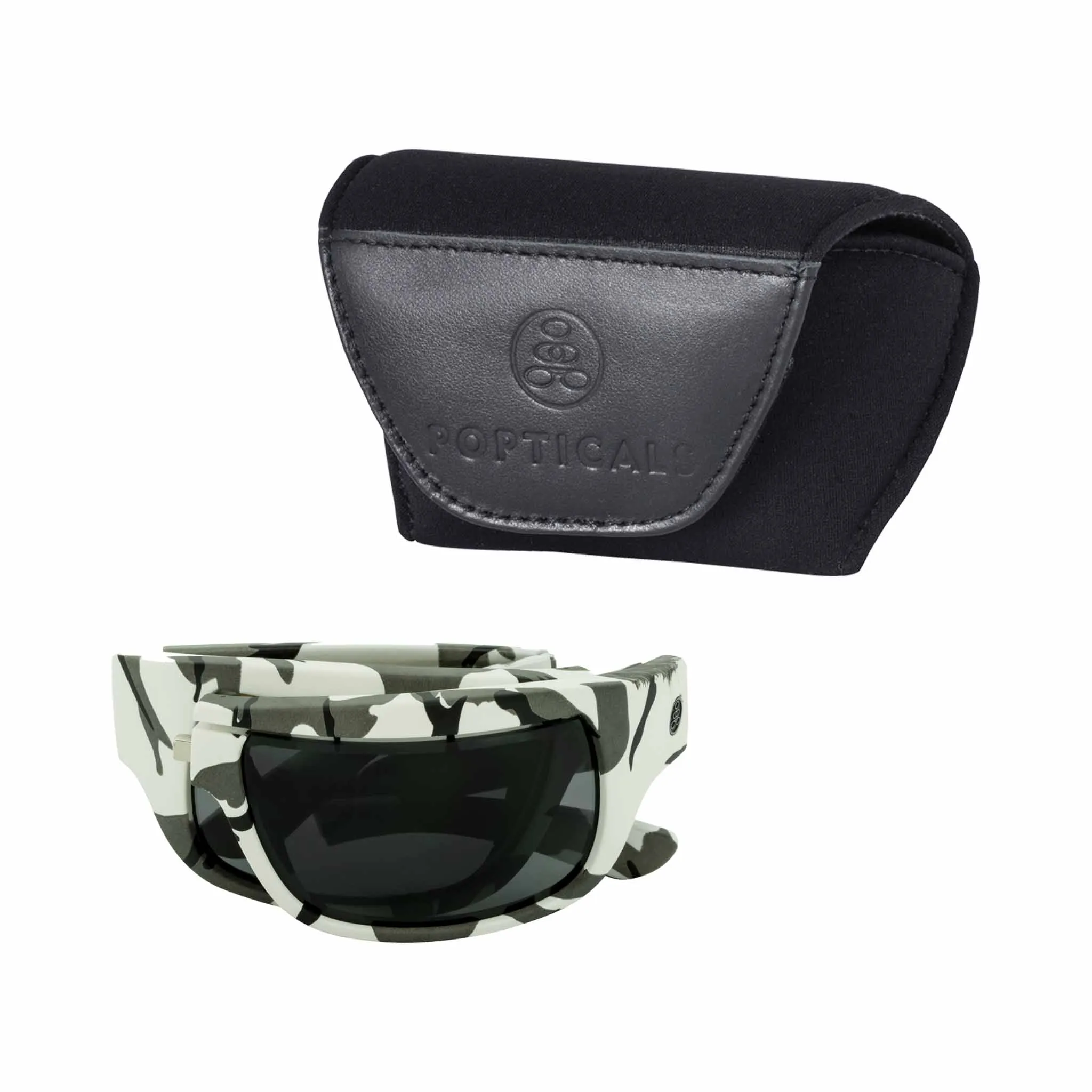 POPH2O | Polarized, Matte White Camo, Gray Lens
