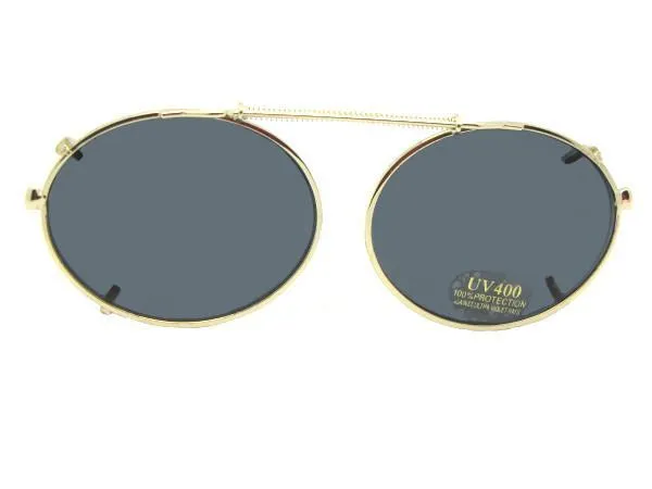 Round Oval Clip-on Non Polarized