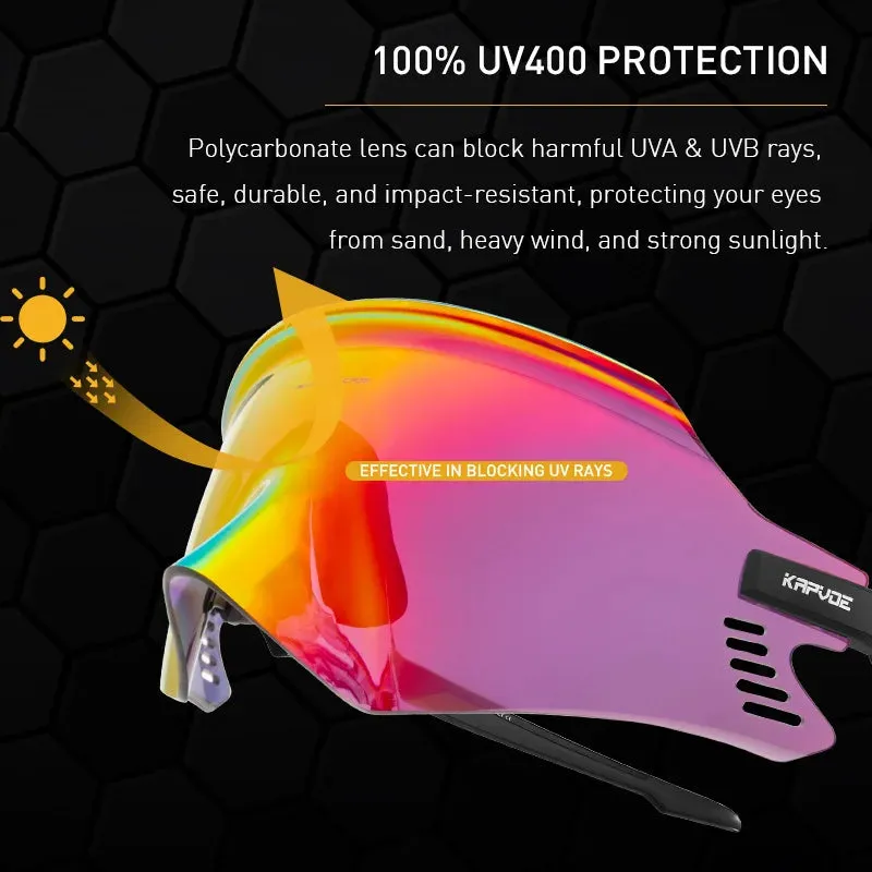 Single Lens  UV400 Cycling Glasses Bicycle Sunglasses Sport Driving Fishing sunglasses