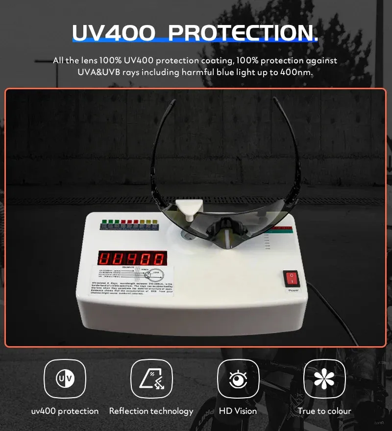 Single Lens  UV400 Cycling Glasses Bicycle Sunglasses Sport Driving Fishing sunglasses