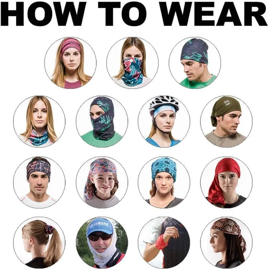 Skull Face Sun Mask Half,Bandanas,Neck Gaiter, Headwear, Headband for Fishing, Hunting,Yard Work
