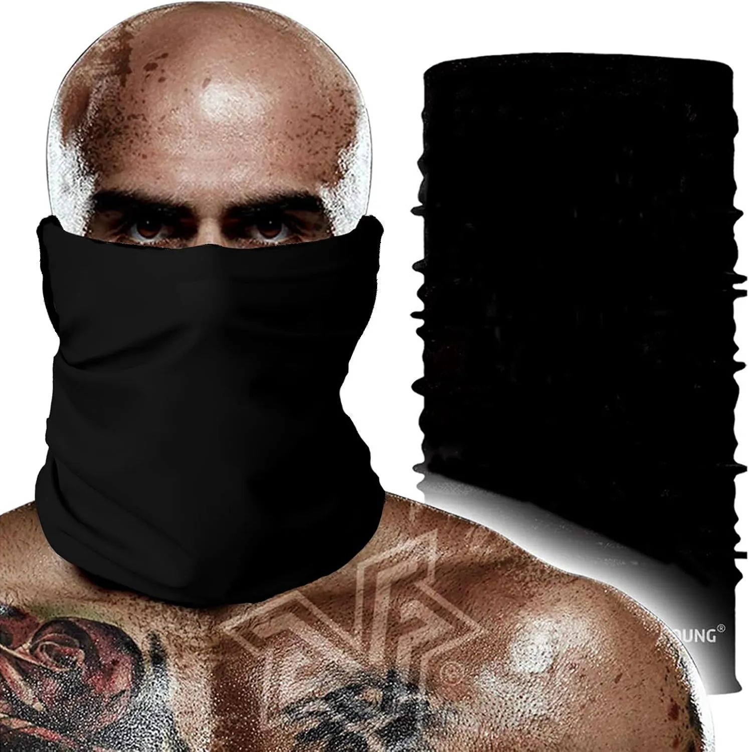 Skull Face Sun Mask Half,Bandanas,Neck Gaiter, Headwear, Headband for Fishing, Hunting,Yard Work