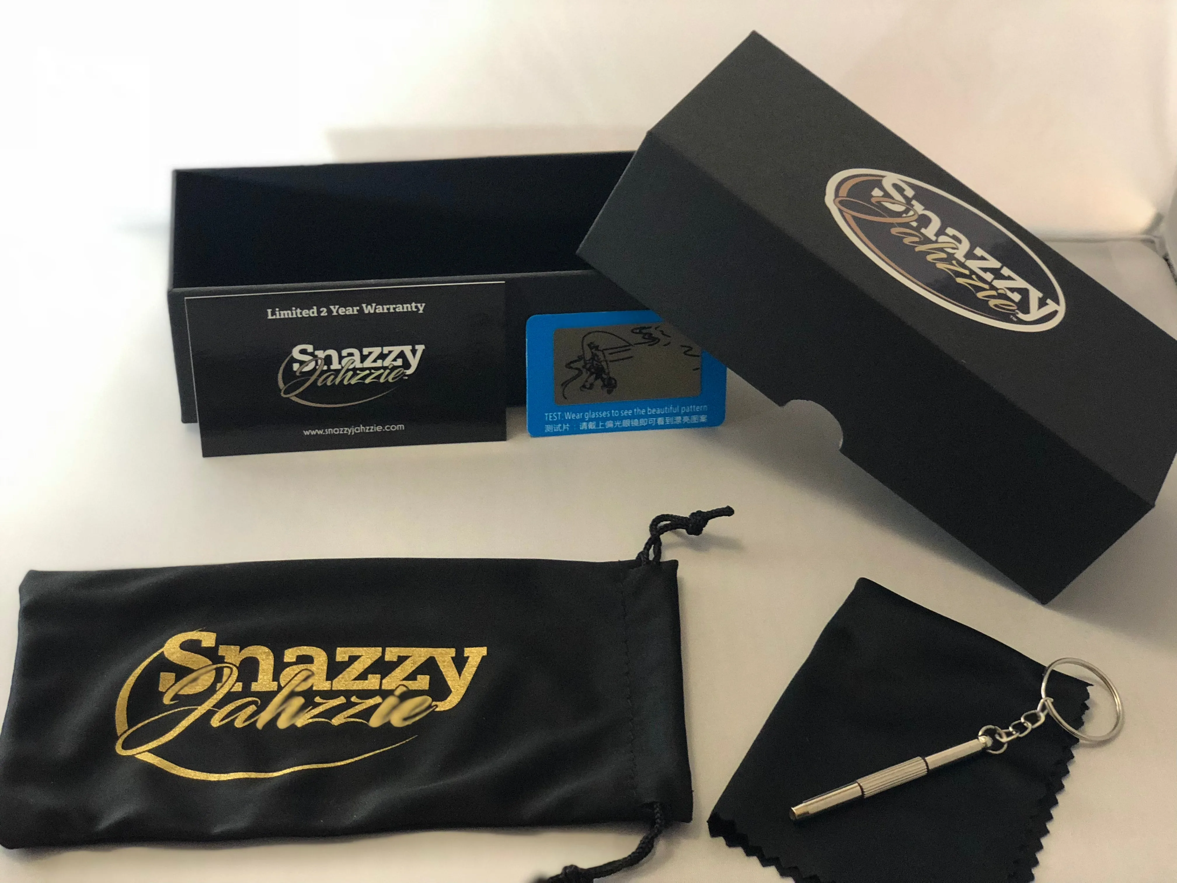 Snazzy Jahzzie polarized hand made sunglasses.