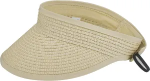 Straw Sun-Visor-Hats for Kids, Summer Straw Beach Hat Cap for Toddlers (20.5" for 2-6T)