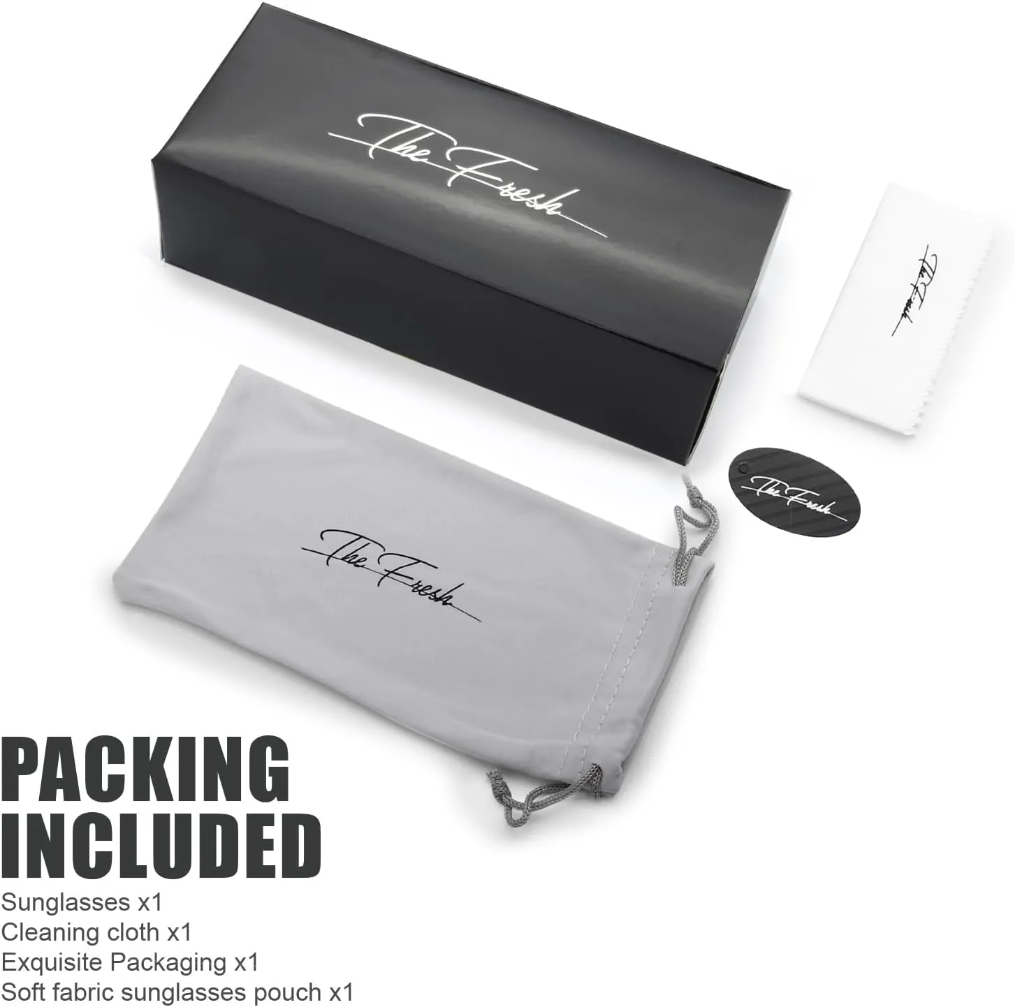 The Fresh Women's Polarized Fashion Tip Pointed Cateye Sunglasses - Gift Box Package