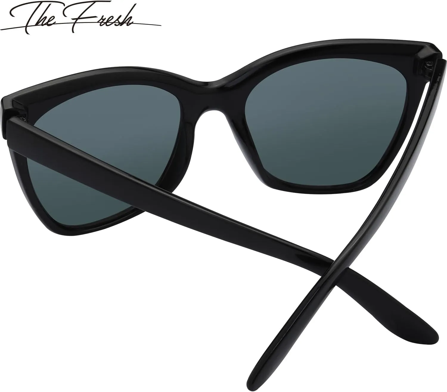 The Fresh Women's Polarized Fashion Tip Pointed Cateye Sunglasses - Gift Box Package