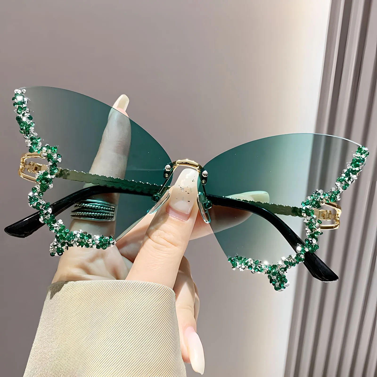 TXOME Myra Bling Butterfly Glasses