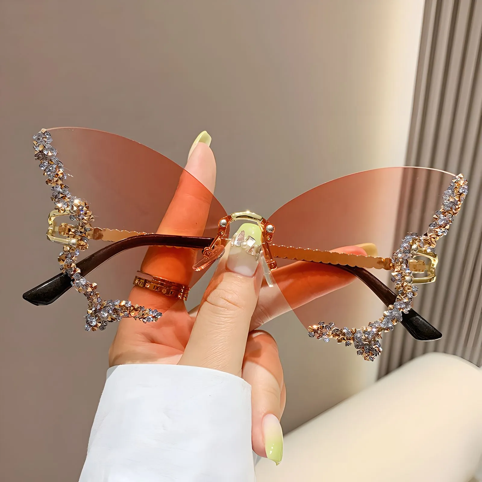TXOME Myra Bling Butterfly Glasses