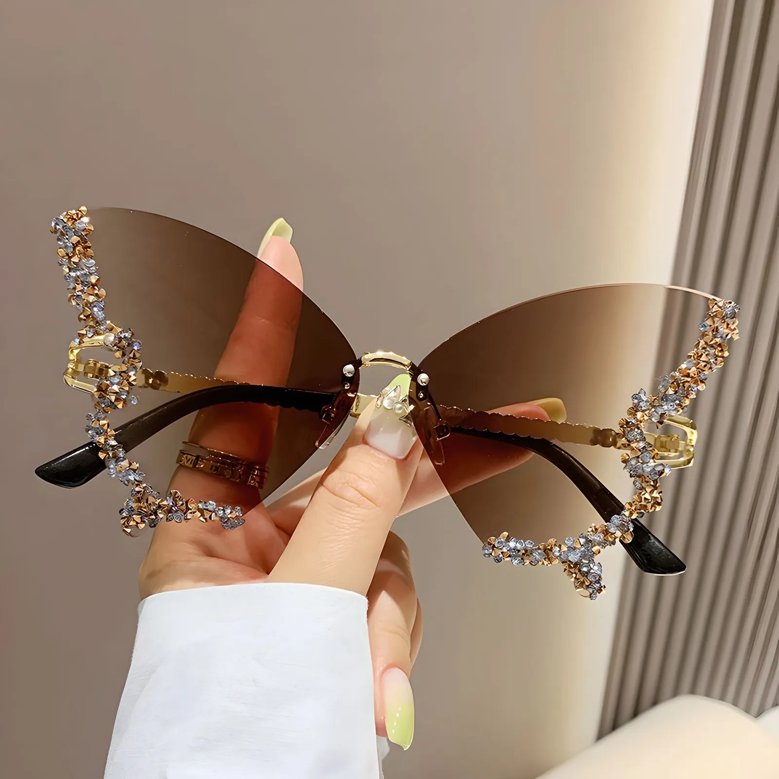 TXOME Myra Bling Butterfly Glasses