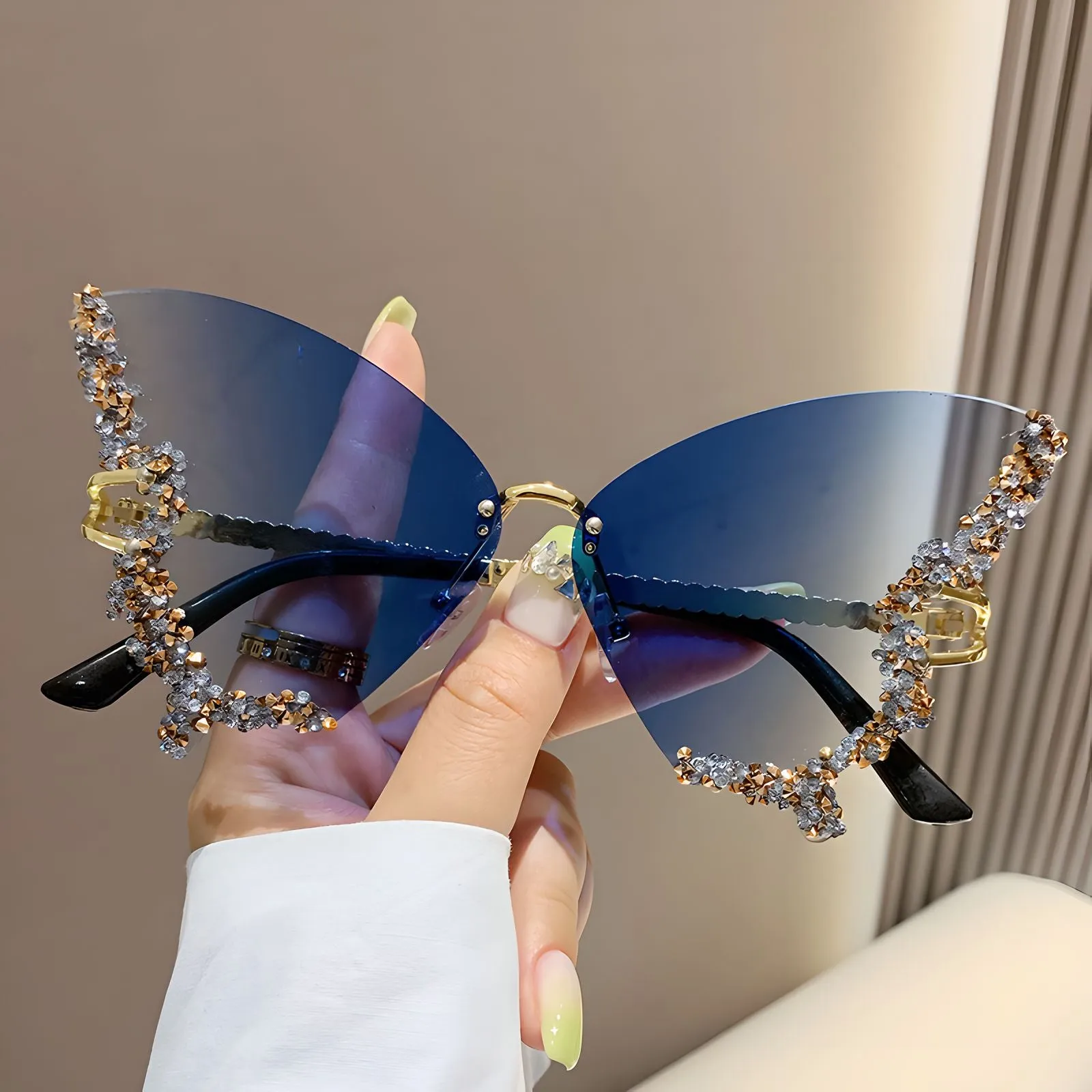 TXOME Myra Bling Butterfly Glasses