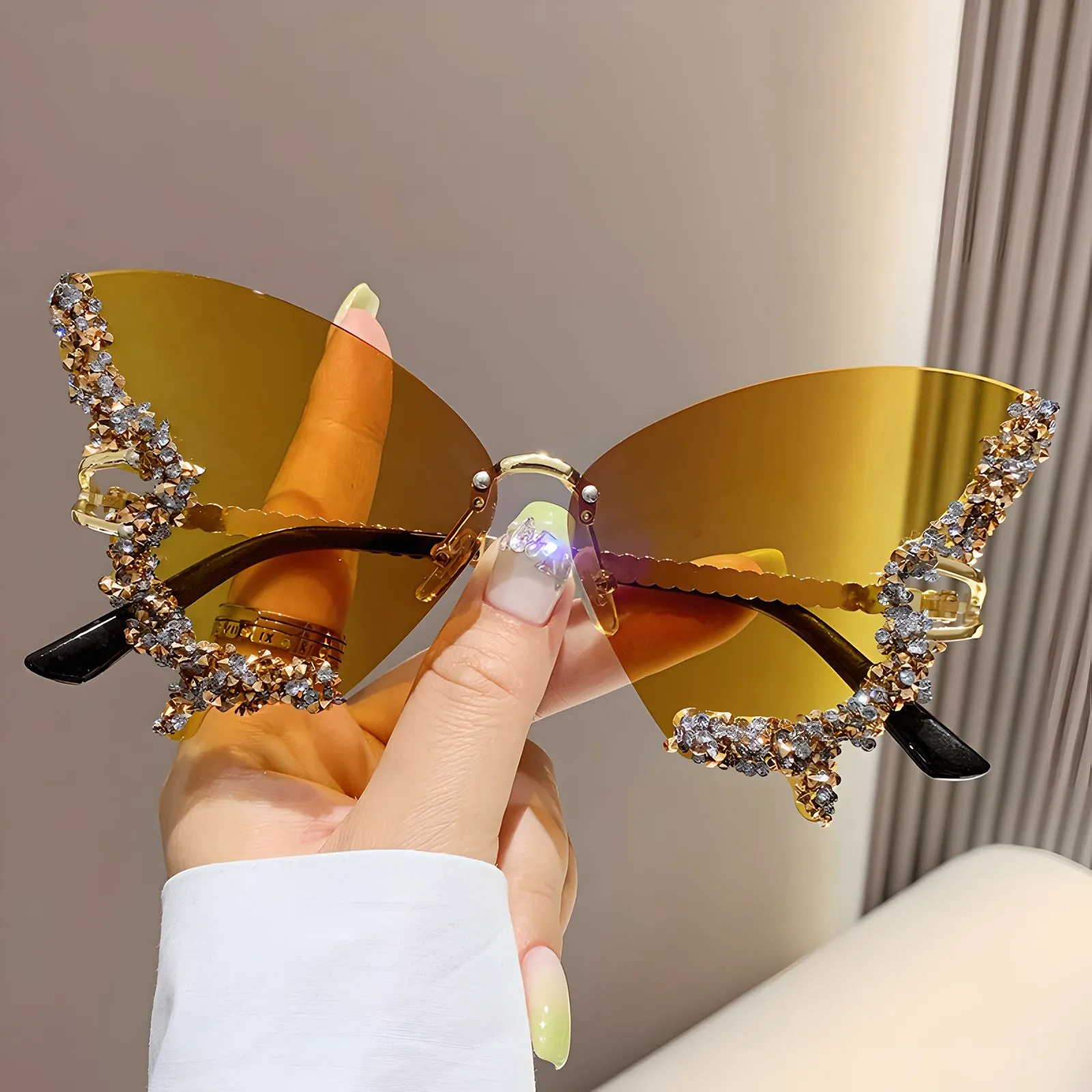 TXOME Myra Bling Butterfly Glasses