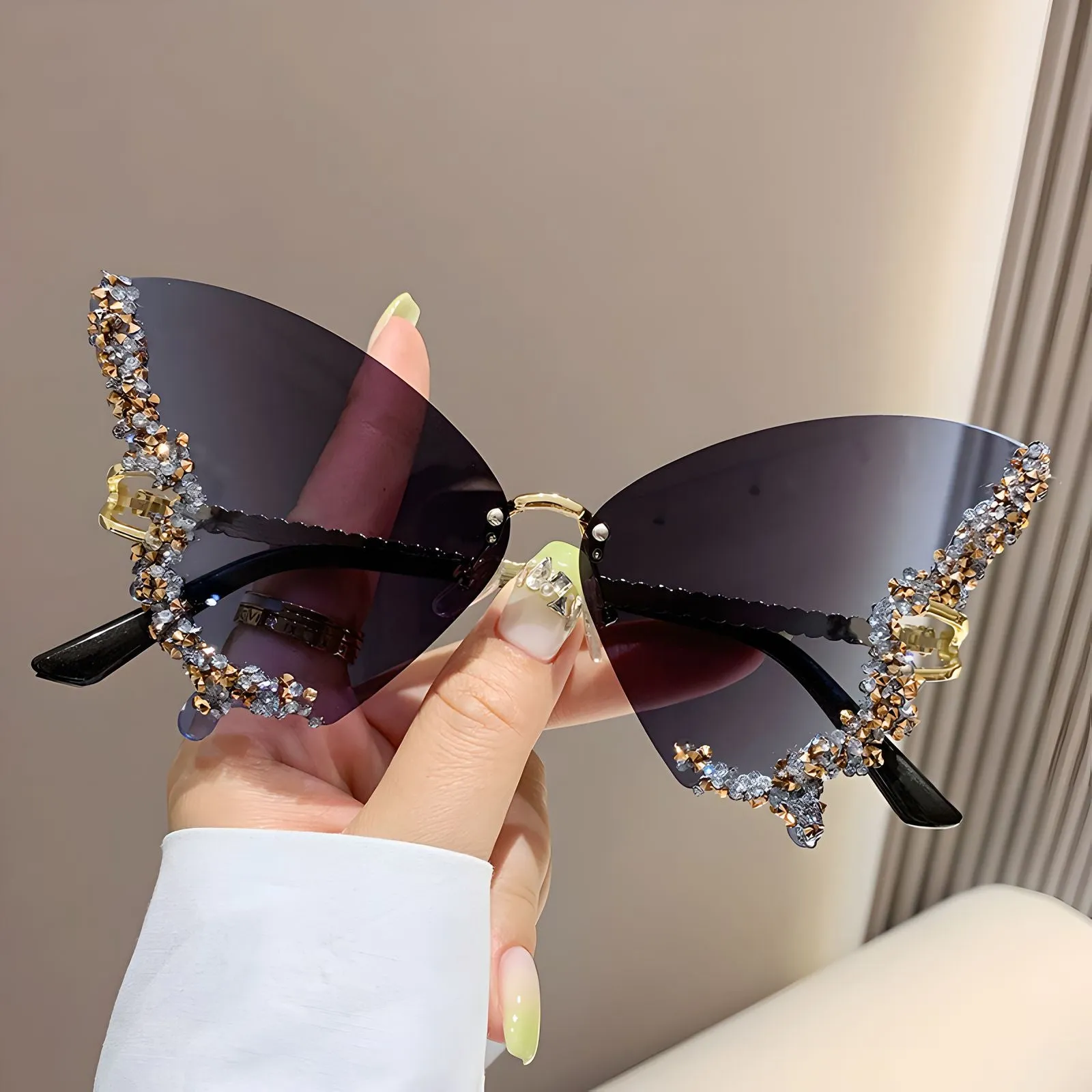 TXOME Myra Bling Butterfly Glasses