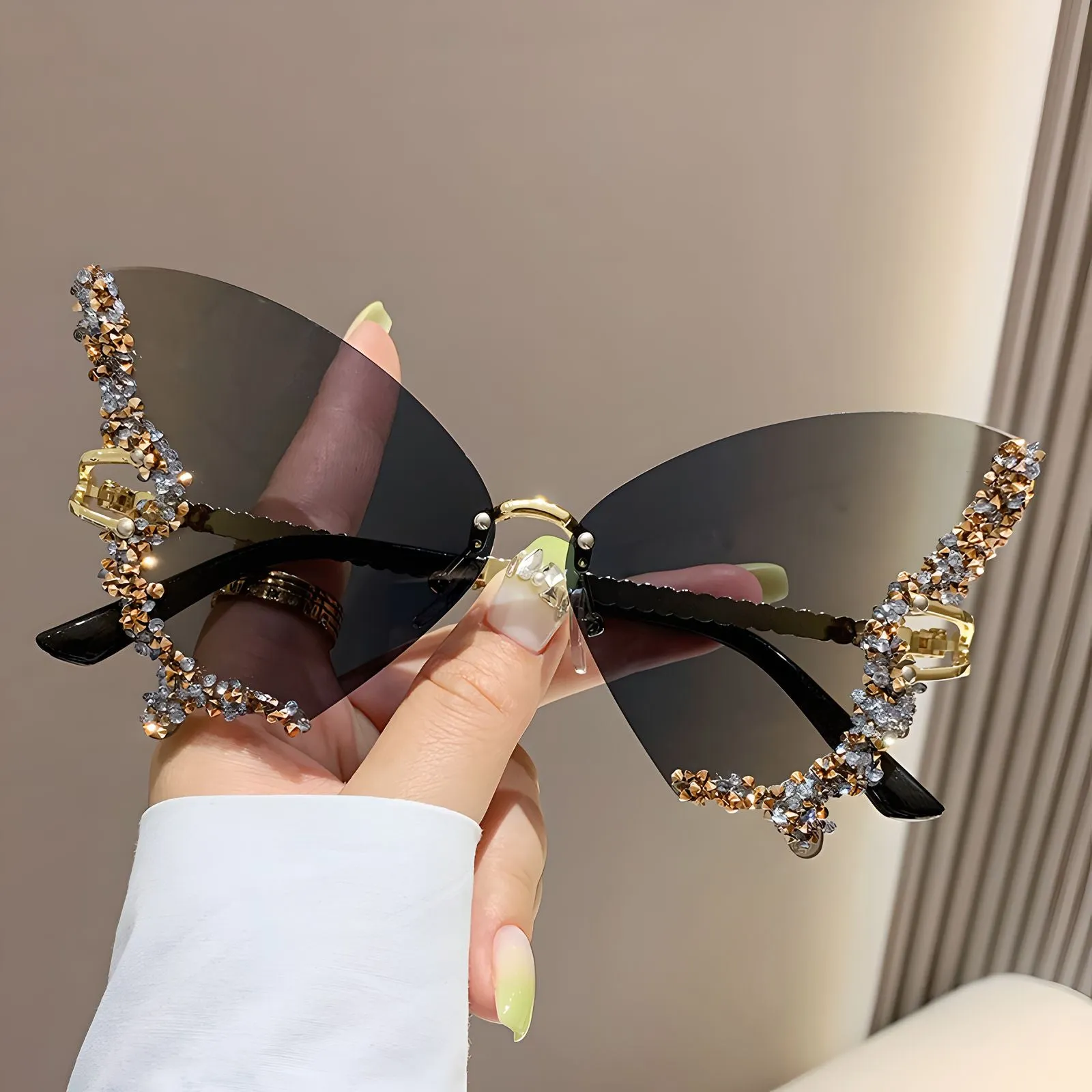 TXOME Myra Bling Butterfly Glasses