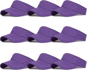 Ultrafun 9Pack Kids Sun Visor Hat UV Protection Sports Tennis Beach Summer Visor Hats for Boys Girls Aged 5 to 12 Years