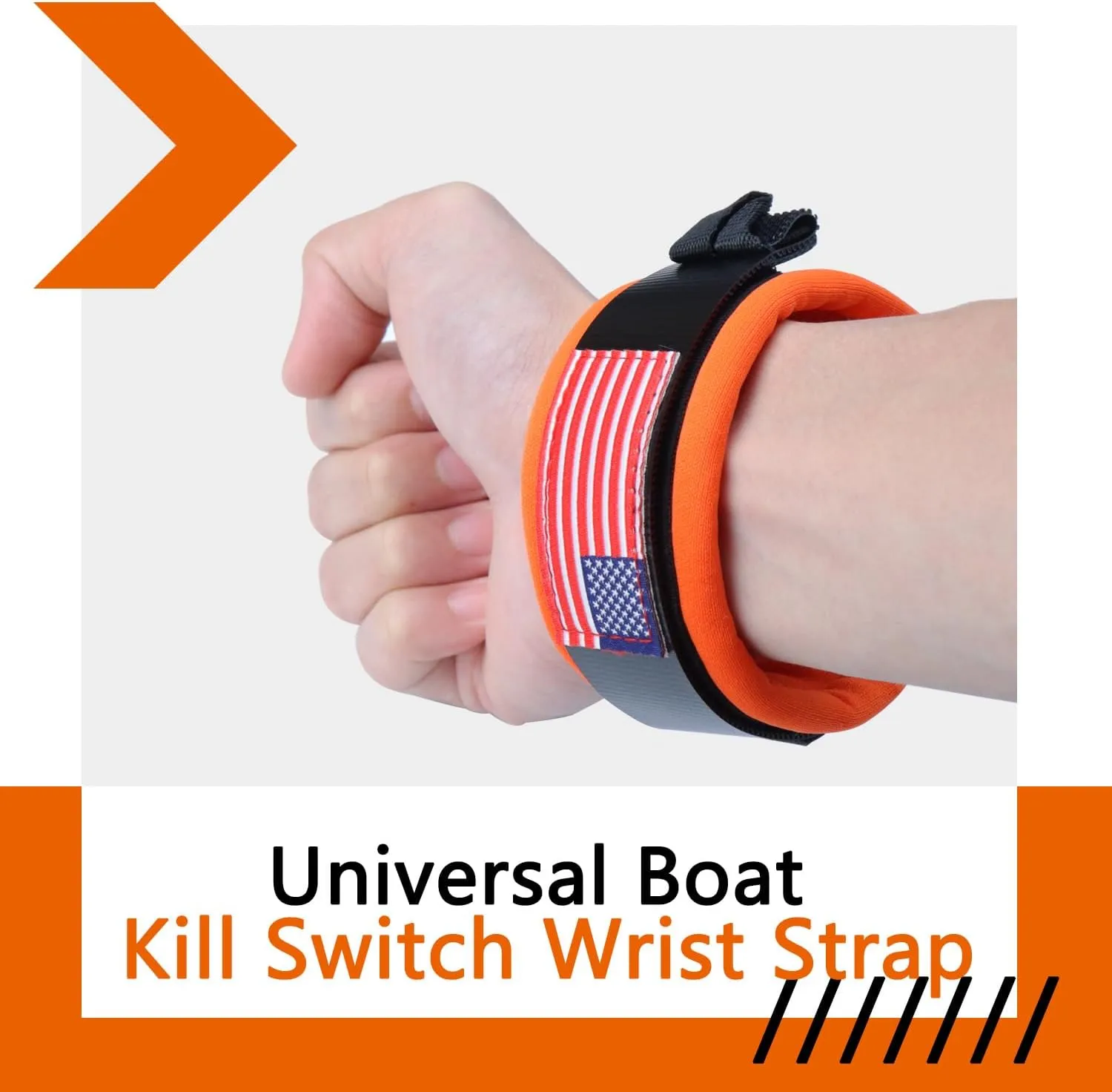 Universal Marine Boat Kill Switch Wrist Strap, Adjustable Jet Ski Lanyard Wrist Strap Floating Wrist