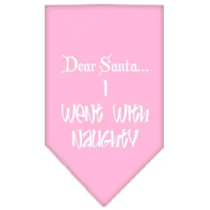 Went with Naughty Screen Print Bandana Light Pink Small