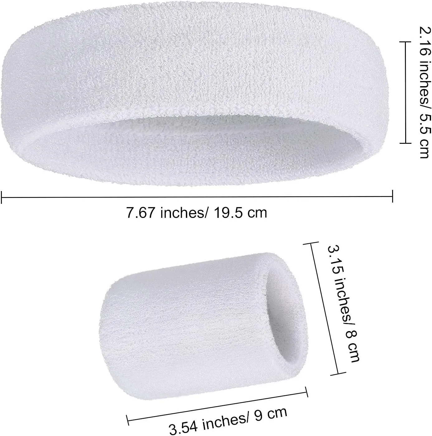 WILLBOND 3 Pcs Sweatbands Set 80s 90s Neon Sports Headband Tennis Striped Sweat Band Sports Competitions Games for Men Women Party Supplies