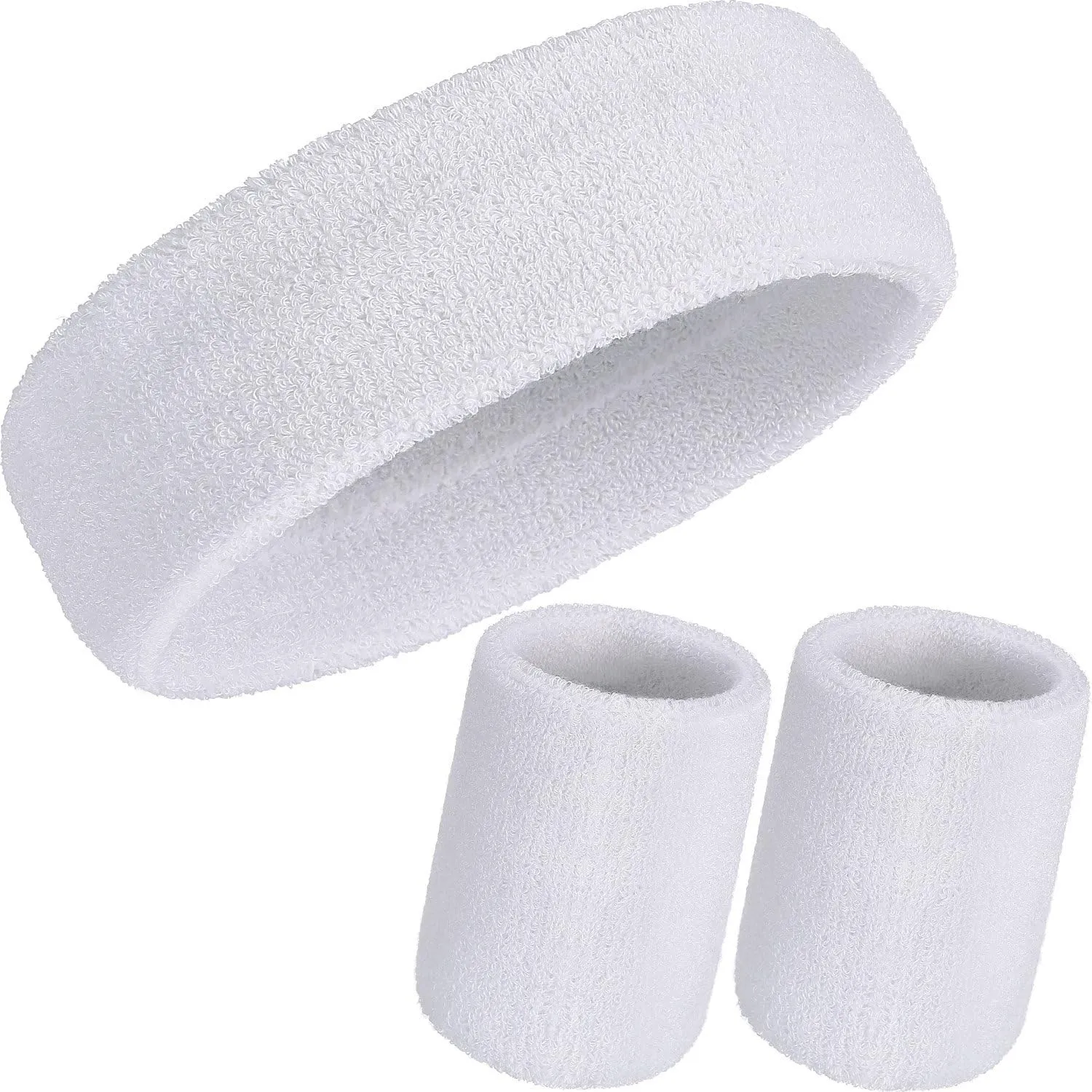 WILLBOND 3 Pcs Sweatbands Set 80s 90s Neon Sports Headband Tennis Striped Sweat Band Sports Competitions Games for Men Women Party Supplies