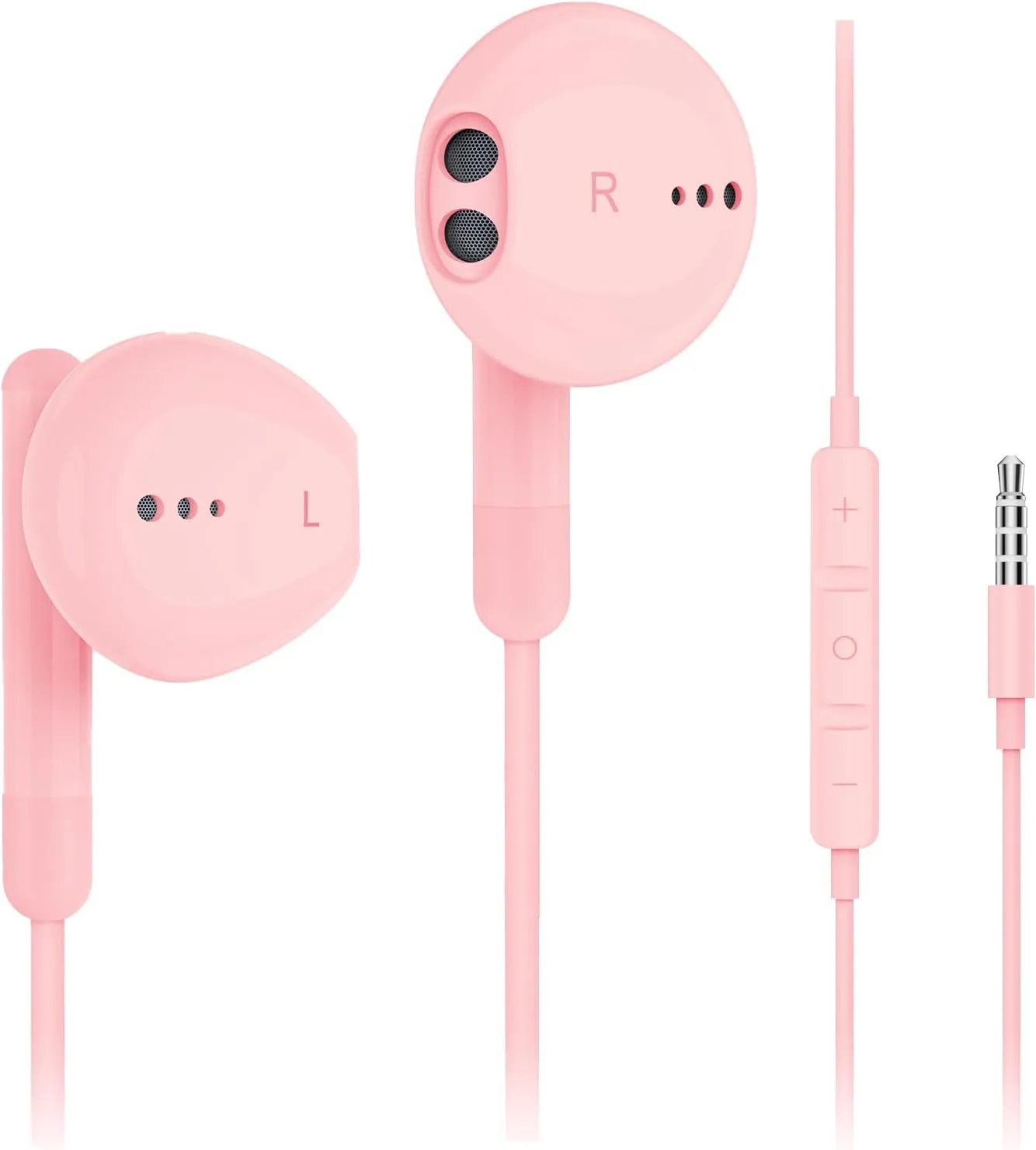 Wired Earbuds with Microphone, Wired Earphones in-Ear Headphones HiFi Stereo, Powerful Bass and Crystal Clear Audio, Compatible with iPhone, Android, Computer Most with 3.5mm Jack