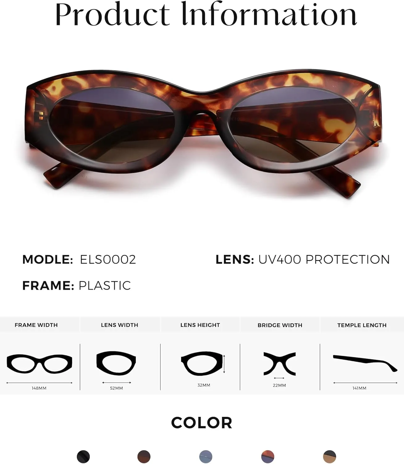 Women Polarized Oval Sunglasses UV400 Protection Retro Trendy Fashion Shades for Driving & Outdoor Wear