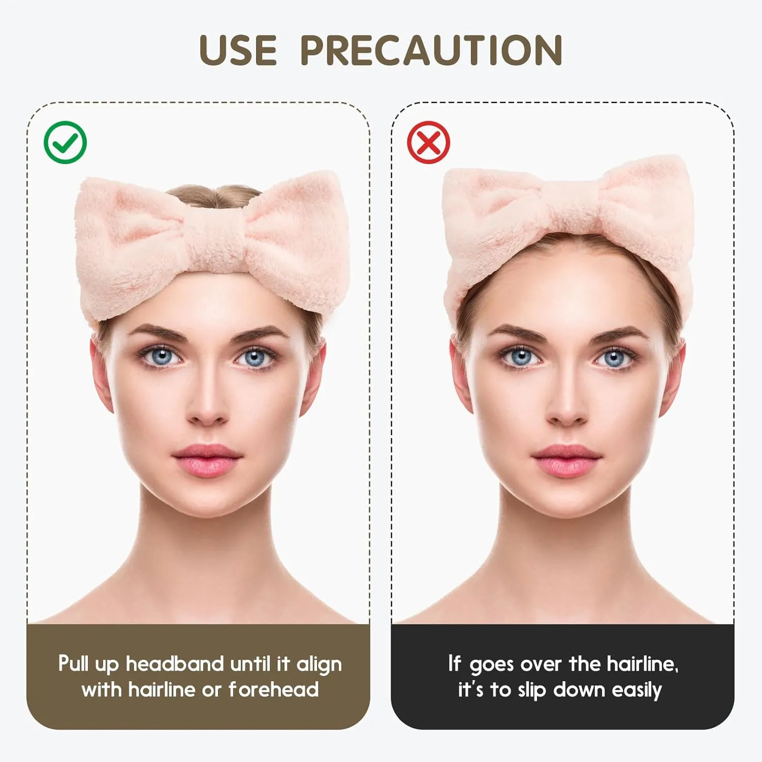 WSYUB Spa Headband and Wristband Set, Face Wash Headband Makeup Skincare Headband Wrist Bands for Washing Face,6pcs